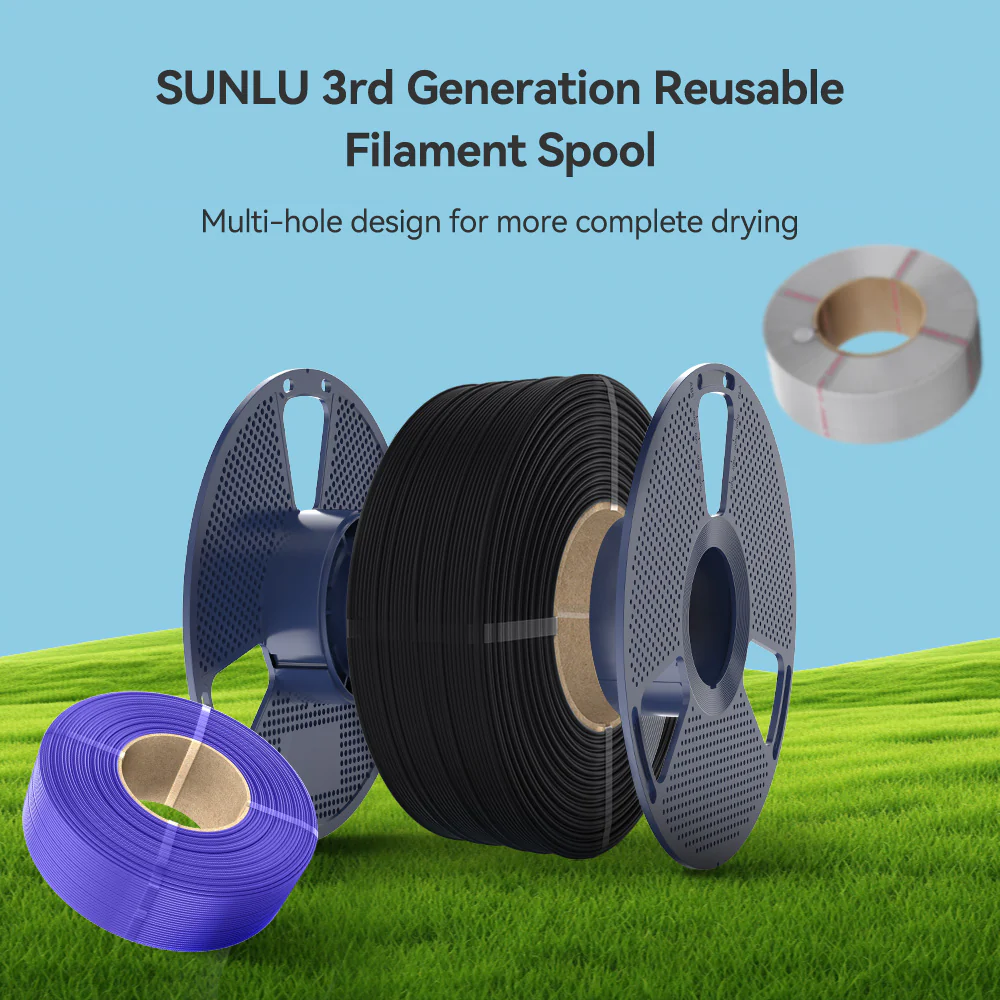 E ABS(Easy ABS) 3D Printer Filament 1KG(p.s.: For New Refill Spool is 0.9kg) - Image 9