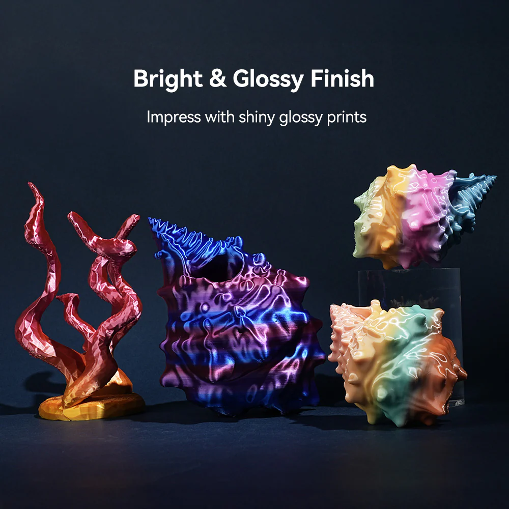 [MOQ: 3KG] PLA, SILK, PETG Rainbow Filament 3D Printer Filament 1KG - Image 3