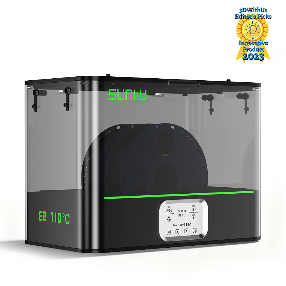 SUNLU FilaDryer E2, Up to 110℃, Professional Drying and Annealing, Born for Engineering 3D Printing Filaments - Image 42