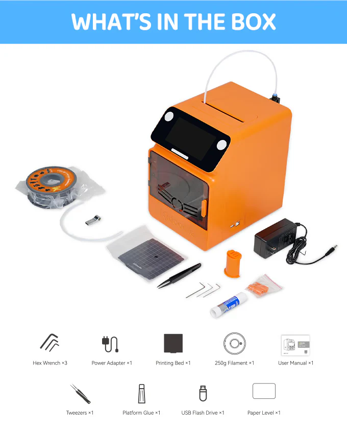 Kidoodle MiniBox A1: 3D Printer for Kids, Unleash Creativity with Kidoodle, 600mm/s High Speed, AutoLiv/Design Safe for Kids/5" Touch Screen, Wi-Fi/App Control, Easy to Install at Home/School - Image 12