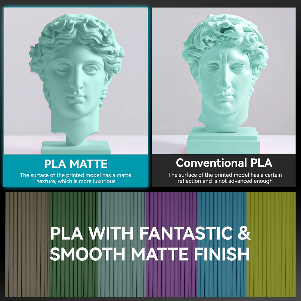 Matte PLA 3KG Large Spool 3D Printer Filament 3KG - Image 7