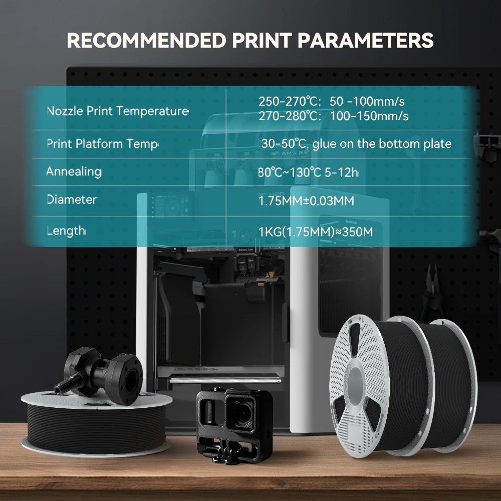 Easy Nylon(E-PA) 3D Printer Filament 1KG - Image 8