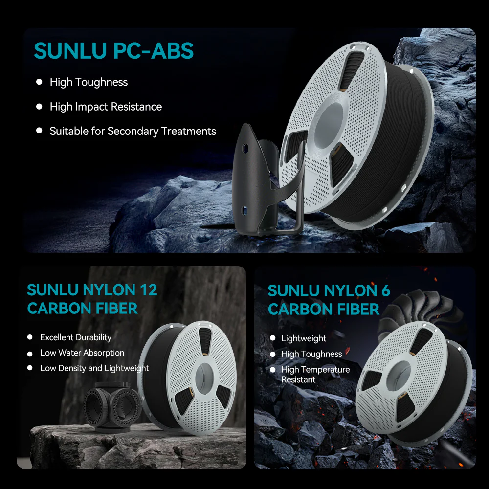 Nylon-12 Carbon Fiber (PA12-CF) 3D Printer Filament 1KG - Image 11