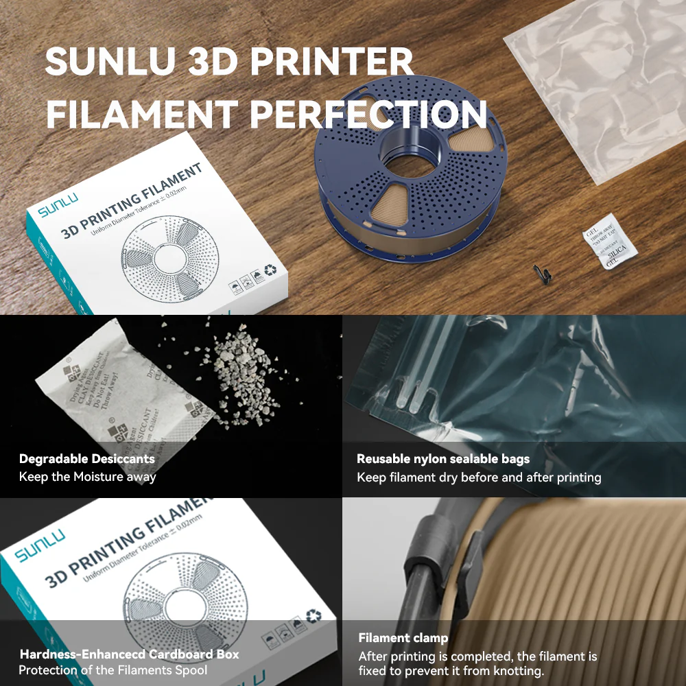 [MOQ: 3KG] Optimized Wood PLA 3D Printer Filament 1KG, Optimized and Upgraded Wood Texture - Image 4