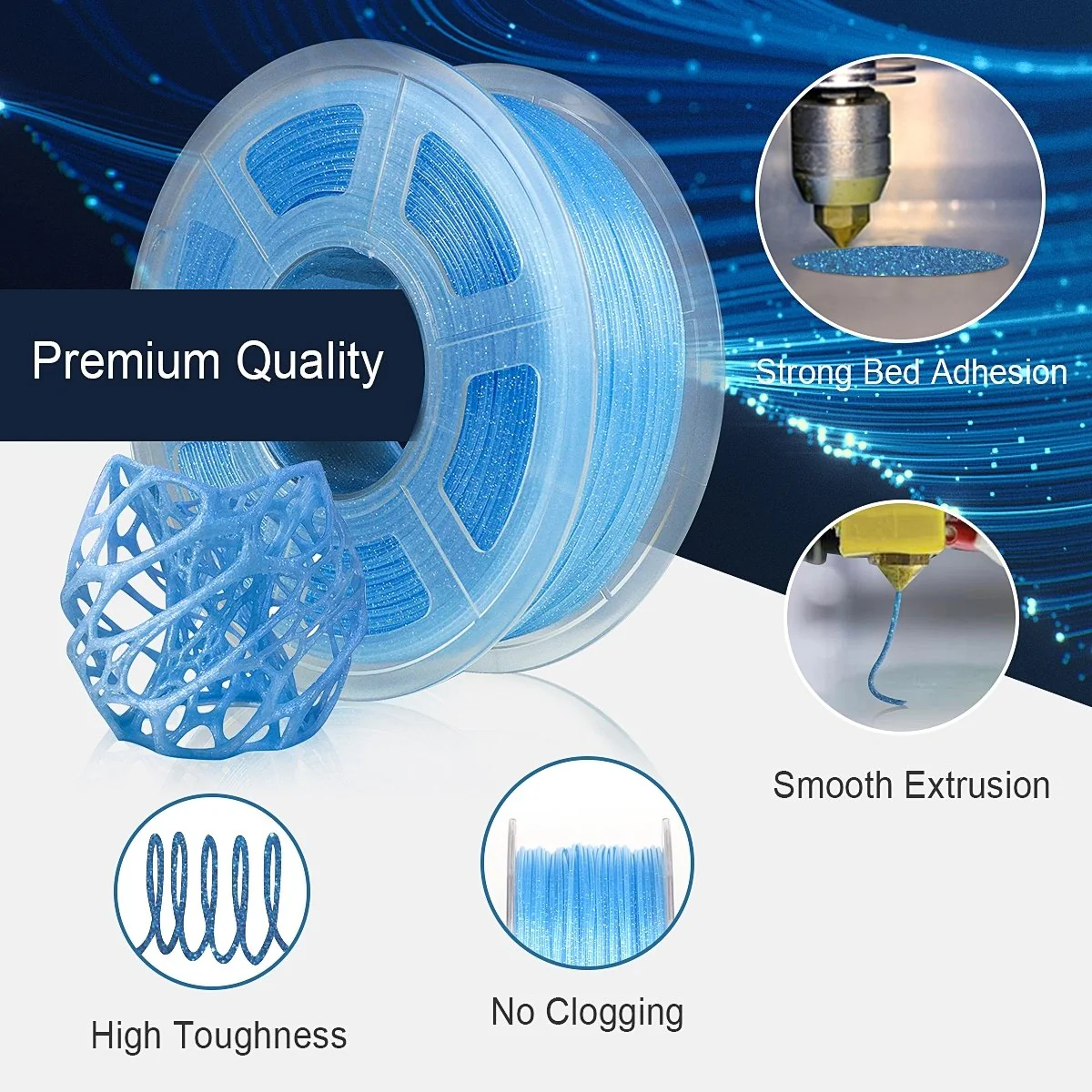 [MOQ: 3KG] Twinkling 3D Printer PLA Filament 1KG - Image 7
