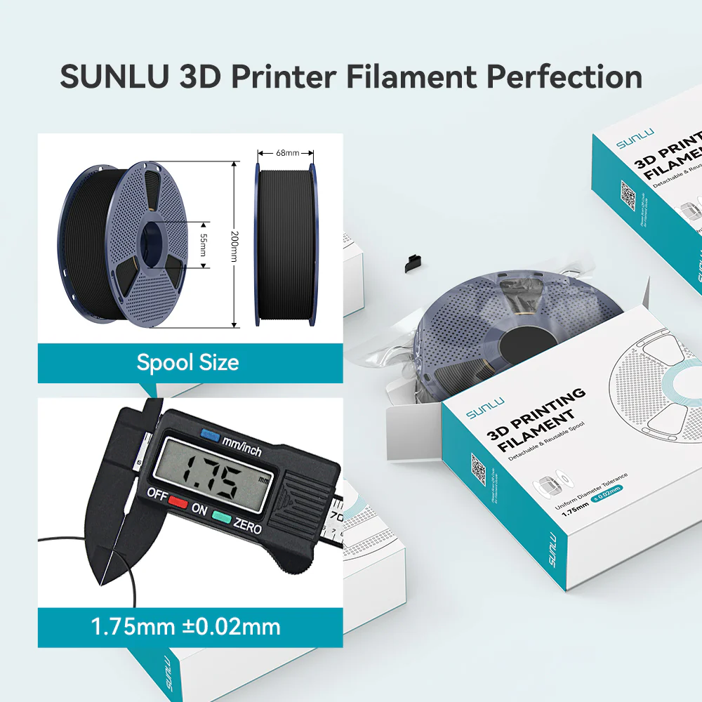 [MOQ: 3KG] PLA-CF, PLA Carbon Fiber 3D Printer Filament 1KG, filled with 15% Carbon Fiber - Image 10