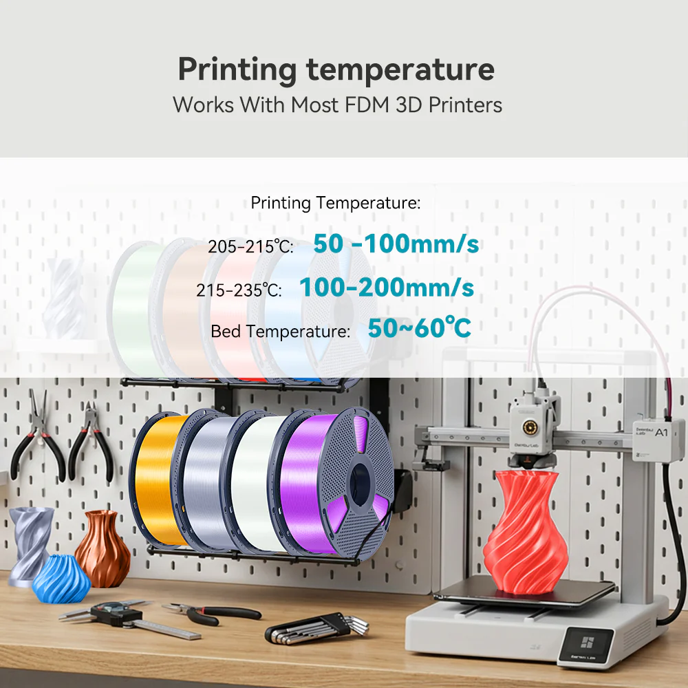 [MOQ: 6KG] SILK 3D Printer Filament 1KG - Image 7