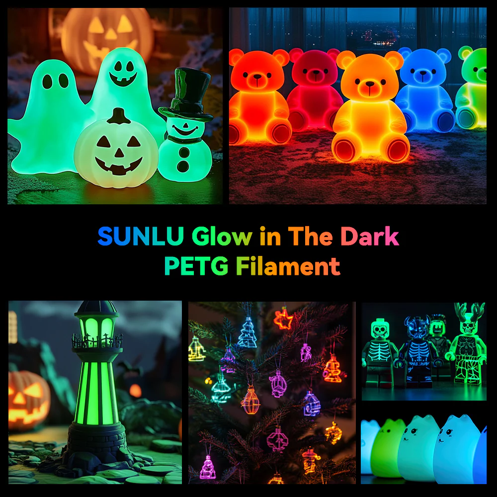 [MOQ: 3KG] PETG Glow in The Dark (Luminous) 3D Printer Filament 1KG - Image 9