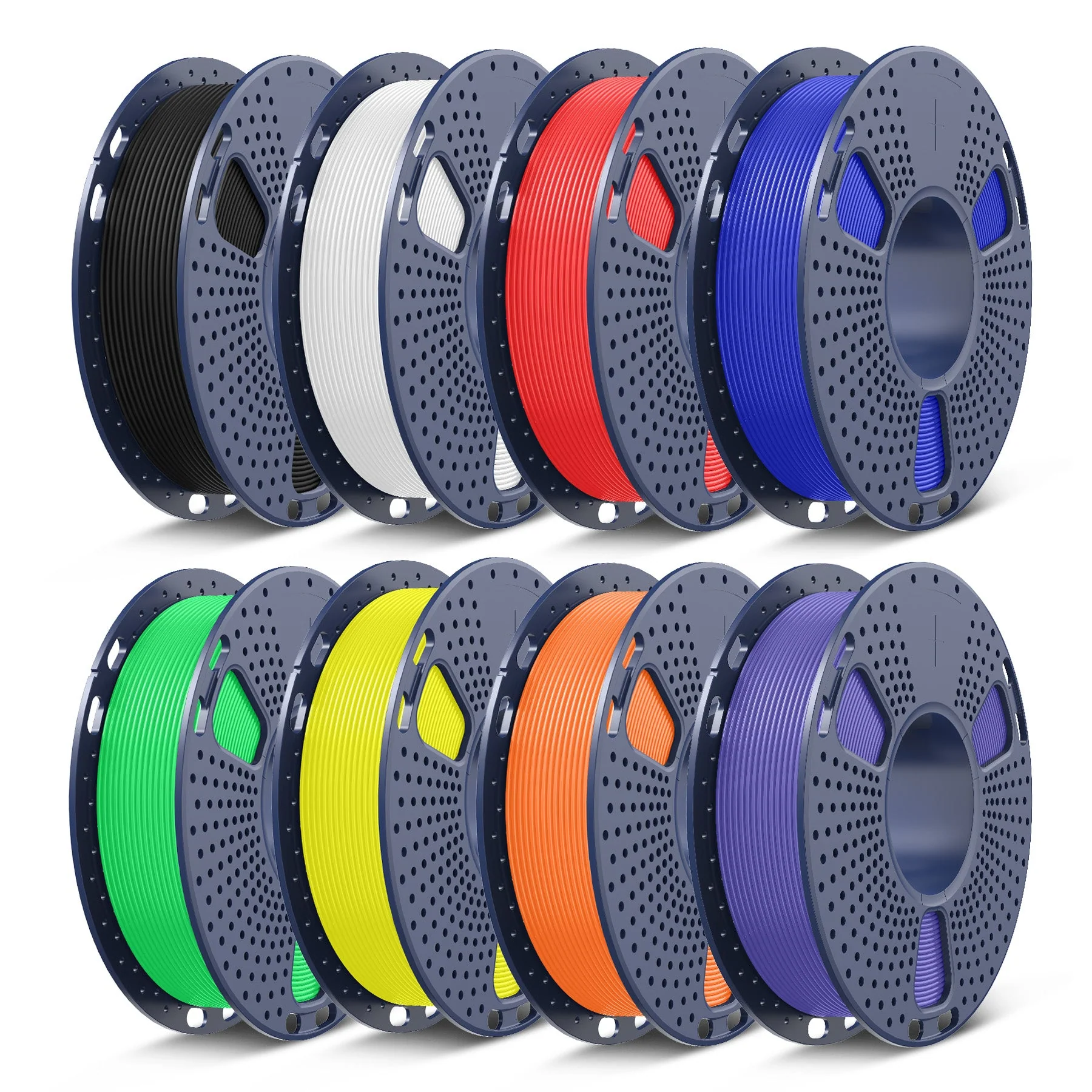 250g Spool PLA, PLA+, PLA+2.0, PLA Meta Multicolor Filament Bundle, 250g*8 Rolls - Image 10