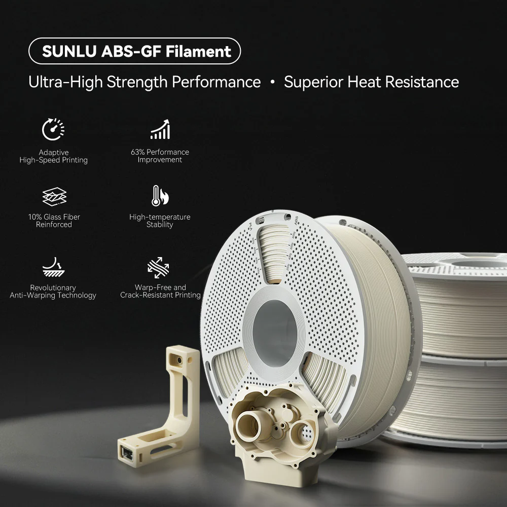 ABS-GF (ABS Glass Fiber) 3D Printer Filament 1KG - Image 4