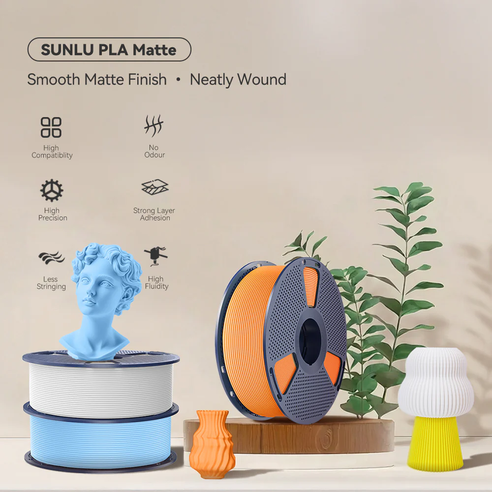 [MOQ: 6KG] Matte PLA 3D Printer Filament 1KG - Image 4