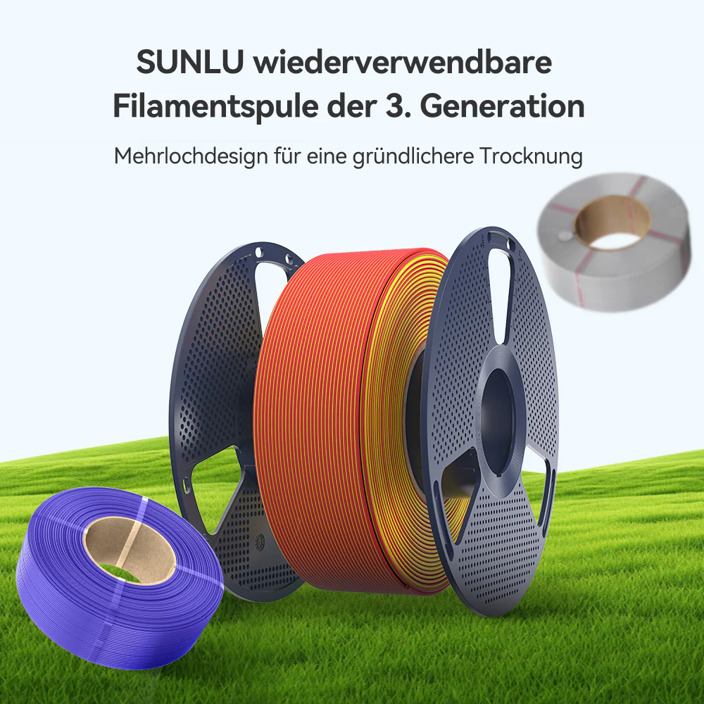 SUNLU Matte PLA Dual-Color 3D Printer Esthenic Filament 1KG, Seamless Two-Tone Shifts & Soft Matte Finish - Image 10