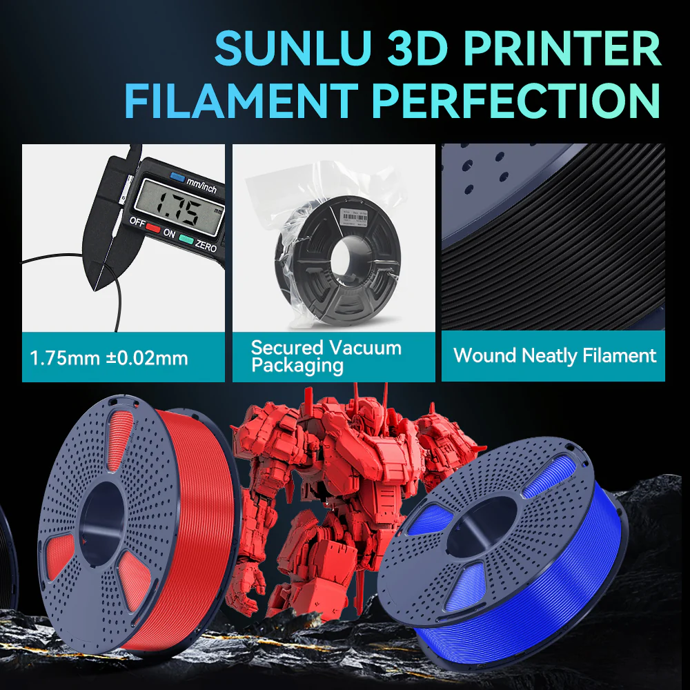 [Refill Freely, No Spool Waste] SUNLU Refill Filament 1KG, PLA, PLA+, PLA+2.0, PETG Filament, Compatible with 2025 SUNLU 3rd-Generation Reusable Spool and Bambu Reusable Spool - Image 6