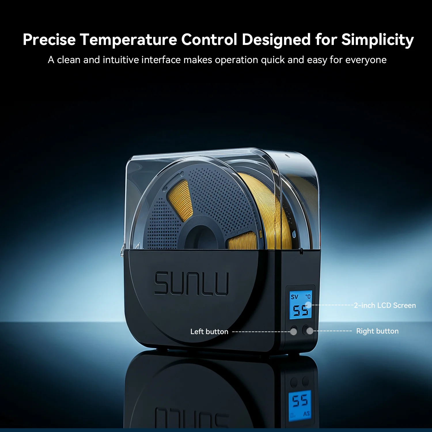 Get PLA at $6.6/KG | SUNLU S1 Plus Filament Dryer and PLA Filament Bundle - Image 4